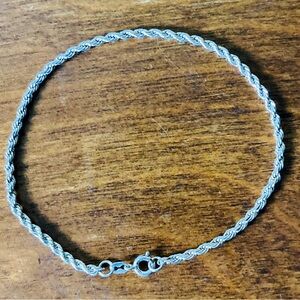 Sterling silver chain bracelet